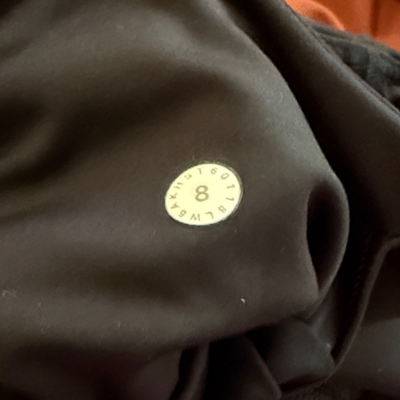 Lululemon sz 8 Fast & Free Crop II Nulux 19" Black High-Waisted Leggings - Picture 8 of 14